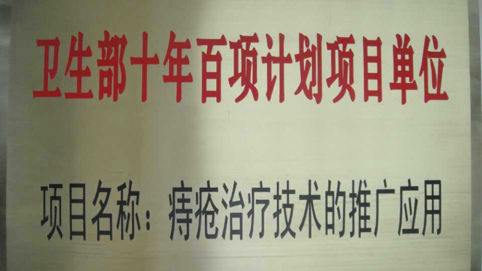 卫生部十年百项计划项目中心